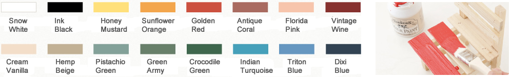 Milk Paint Color Chart